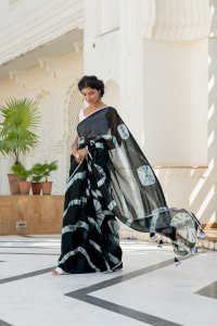 KSHIRSA TIE-DYED GEORGETTE SAREE