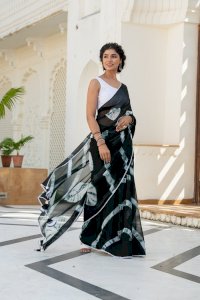 KSHIRSA TIE-DYED GEORGETTE SAREE