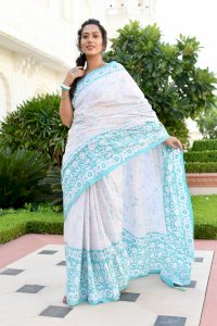 GARGI FLORAL COTTON BATIK SAREE